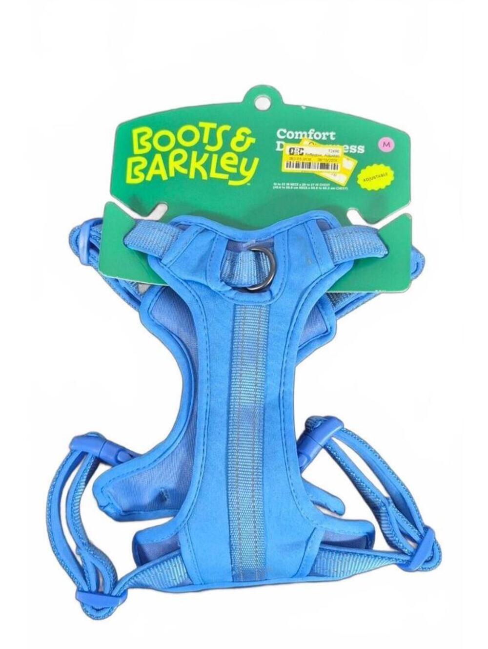 Boots & Barkley Blue Reflective Dog Harness Size Medium